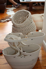 Load image into Gallery viewer, Beach and Gym Tote - Natural Cotton, shopping tote