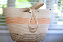 Load image into Gallery viewer, Beach and Gym Tote - Natural Cotton, shopping tote