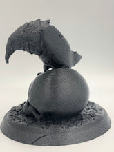 Load image into Gallery viewer, Nevermore! - Raven and Skulls Statue, for Edgar Alan Poe fans and Bird Lovers