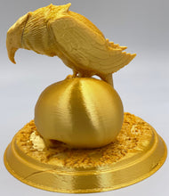 Load image into Gallery viewer, Nevermore! - Raven and Skulls Statue, for Edgar Alan Poe fans and Bird Lovers