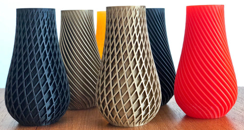 Spiral Vase, make up brush holder, pen holder, single bloom vase
