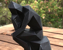 Load image into Gallery viewer, The Thinker - a sculpture to enhance your mindfulness! Rodin&#39;s famous sculpture in polygon style
