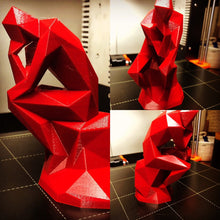 Load image into Gallery viewer, The Thinker - a sculpture to enhance your mindfulness! Rodin&#39;s famous sculpture in polygon style
