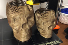 Load image into Gallery viewer, Skull Pen Holder, Mesh Style Skull to hold your pens or spare change, Skull candy jar
