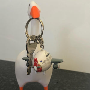 Untitled Goose Game Key Holder figurine statue model with magnet - Horrible Entitled Goose - steal things and win - Honk and Bonk!