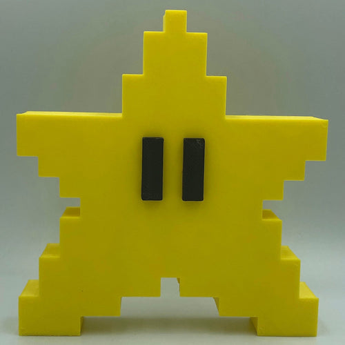Super Star - Pixelated Star Christmas Tree Topper