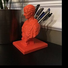 Load image into Gallery viewer, Julius Caesar Pen Holder and Pencil Holder - Desktop Organiser for Roman History Fans
