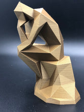 Load image into Gallery viewer, The Thinker - a sculpture to enhance your mindfulness! Rodin&#39;s famous sculpture in polygon style
