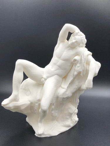 Barberini Faun Statue at the Louvre Paris, Roman Sculpture, Roman Art, Drunken Satyr, male Nude, Male Form, Male sculpture