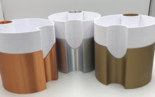 Load image into Gallery viewer, Interlocking Round Herb or Succulent Planter - Retro Styled, Interlocking and Self-Watering
