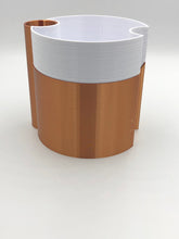 Load image into Gallery viewer, Interlocking Round Herb or Succulent Planter - Retro Styled, Interlocking and Self-Watering
