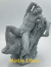 Load image into Gallery viewer, Barberini Faun Statue at the Louvre Paris, Roman Sculpture, Roman Art, Drunken Satyr, male Nude, Male Form, Male sculpture
