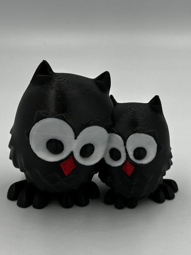 Cute Cuddling Owls, loving owl pair, owl couple