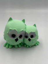 Load image into Gallery viewer, Cute Cuddling Owls, loving owl pair, owl couple
