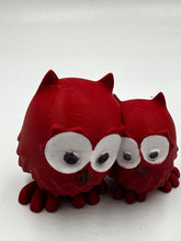 Load image into Gallery viewer, Cute Cuddling Owls, loving owl pair, owl couple
