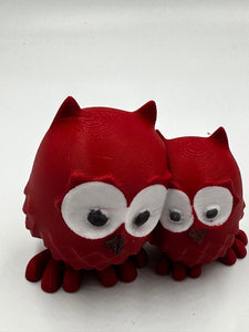 Cute Cuddling Owls, loving owl pair, owl couple